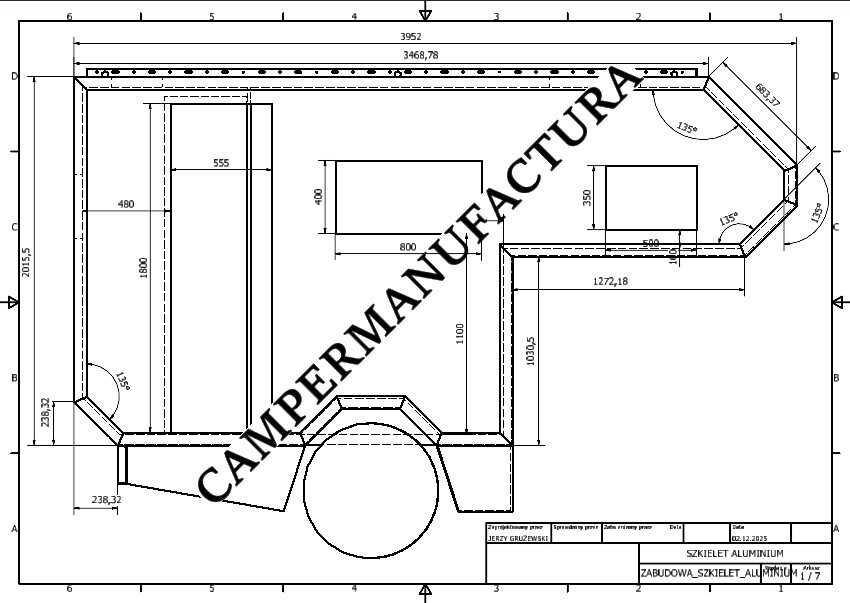 KAMPER_ Zabudowa Toyotai_BUDOWA KAMPERA_Wyprawowy