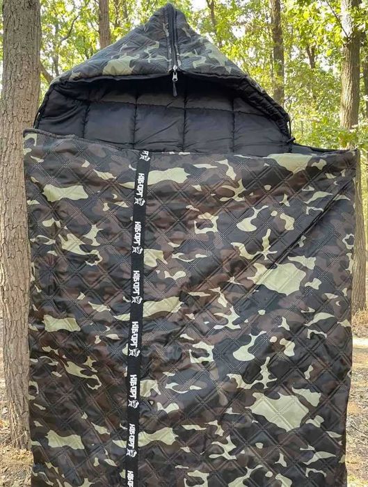 Тактический зимний спальный мешок до -25 теплый спальник Киборг ВСУ