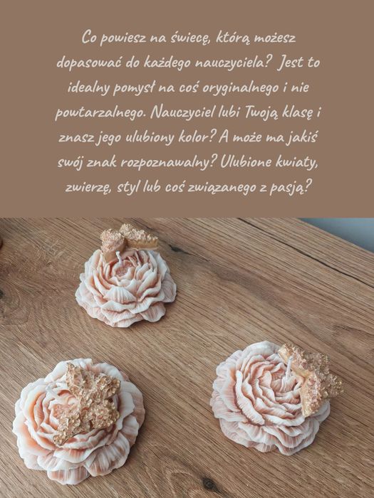 Prezenty na Dzień Nauczyciela - świece sojowe