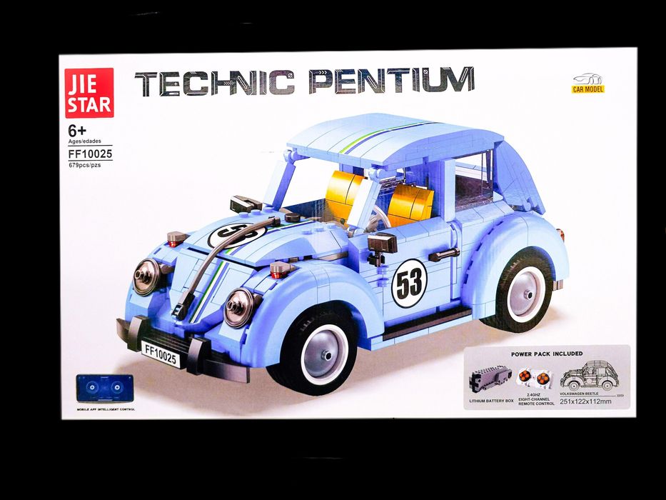Nowe klocki Herbie 53 na sterowanie Garbus samochód vintage auto kompatybilne z klockami Lego