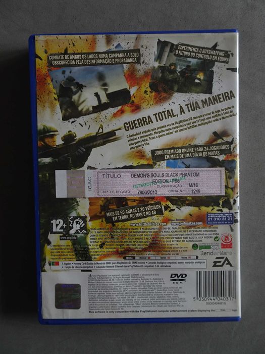 Jogo - Playstation 2 PS2 Battlefield Modern Combat