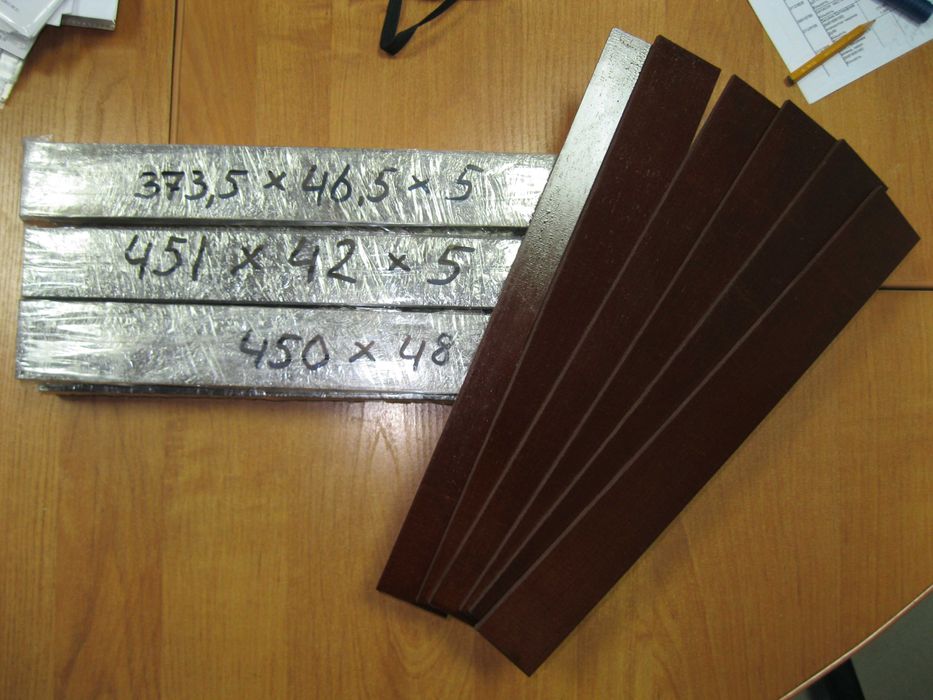 Лопатки текстолітові до компрессору ВР 7/2,2 (450х48х4,8 мм) та інші