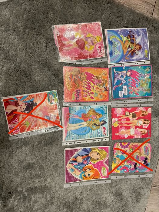 Karteczki / naklejki duze winx