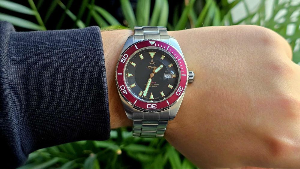 Atlantic Mariner 80378 srebrno-bordowy