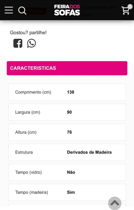 Vendo mesa jantar