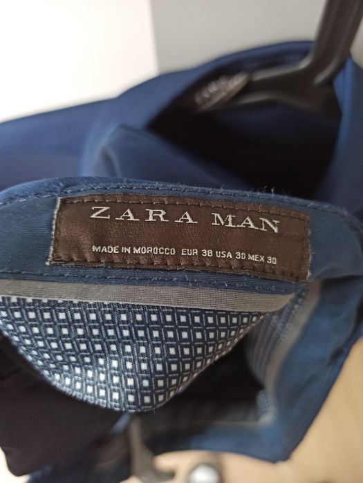 Męski garnitur Zara na wzrost 170 cm, marynarka 40, spodnie 30
