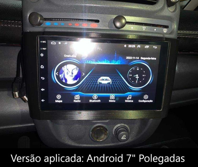 (NOVO) Rádio 2DIN 7" • SMART ForTwo (450) • Android GPS 4+64GB