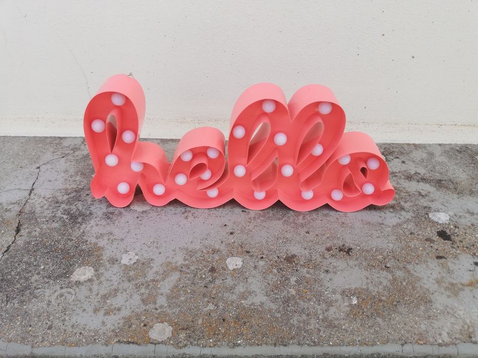 Lâmpada Hello Rosa431775982415390723