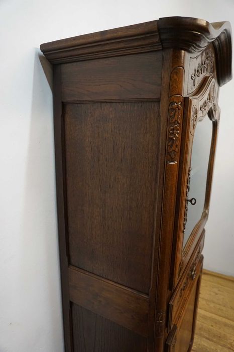 Piękna rzeźbiona witryna / barek / słupek szer. 80cm