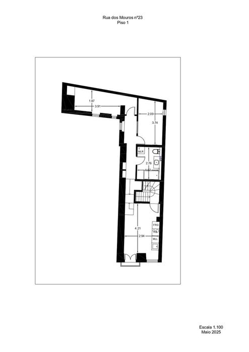 Apartamento T2 no Bairro Alto