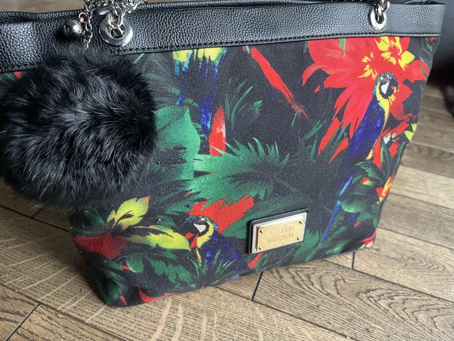 Torba shopper I love Moschino, model I love jungle