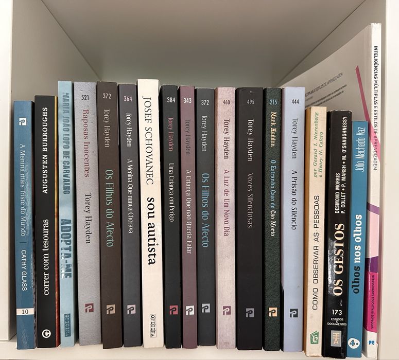 Livros sobre autismo, necessidades especiais, psicologas