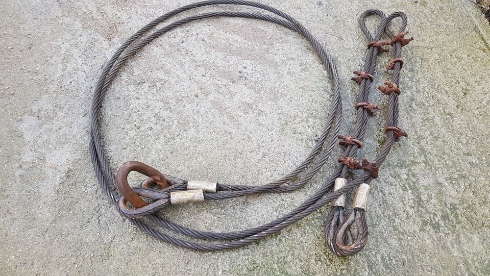 Lina stalowa,  zawiesie linowe, lina holownicza