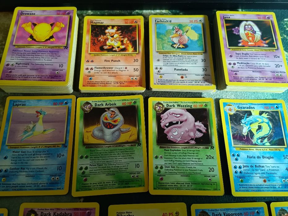 Coleção Pokémon 1° Ed, T.Rocket, Fóssil, Jungle