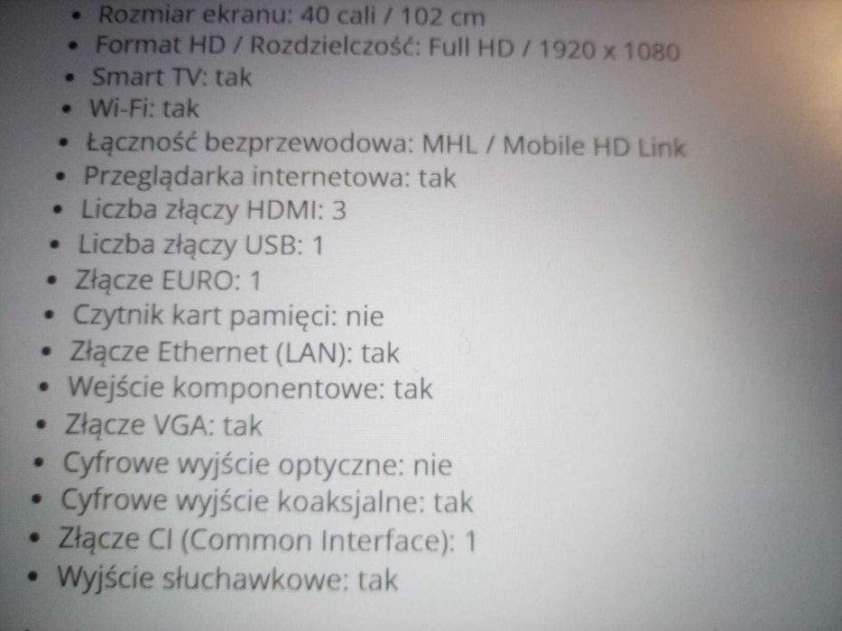 TOSHIBA Model 40L3433DG /// Tel 663^706^027