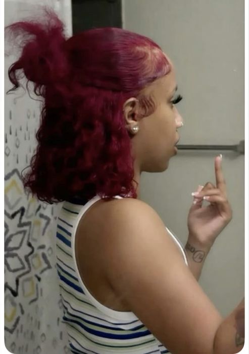 Aplicação de peruca