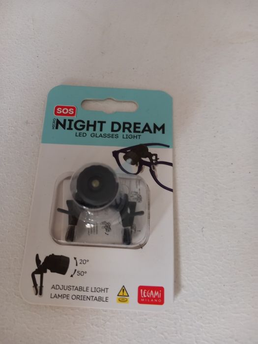 Mini luz de leitura para colocar nos óculos