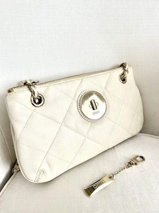 Torebka kremowa DKNY