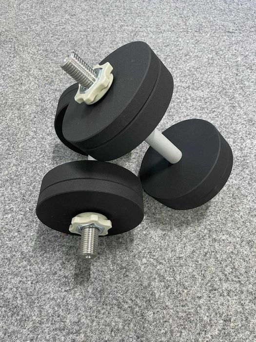 Т76 Гантелі металеві наборні 16 кг Silver Гантели композитные от 8 кг