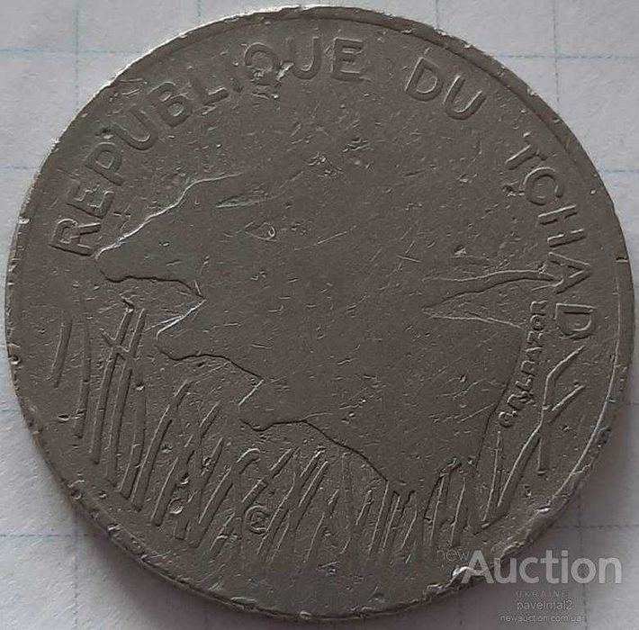 Чад 100 франків, 1971