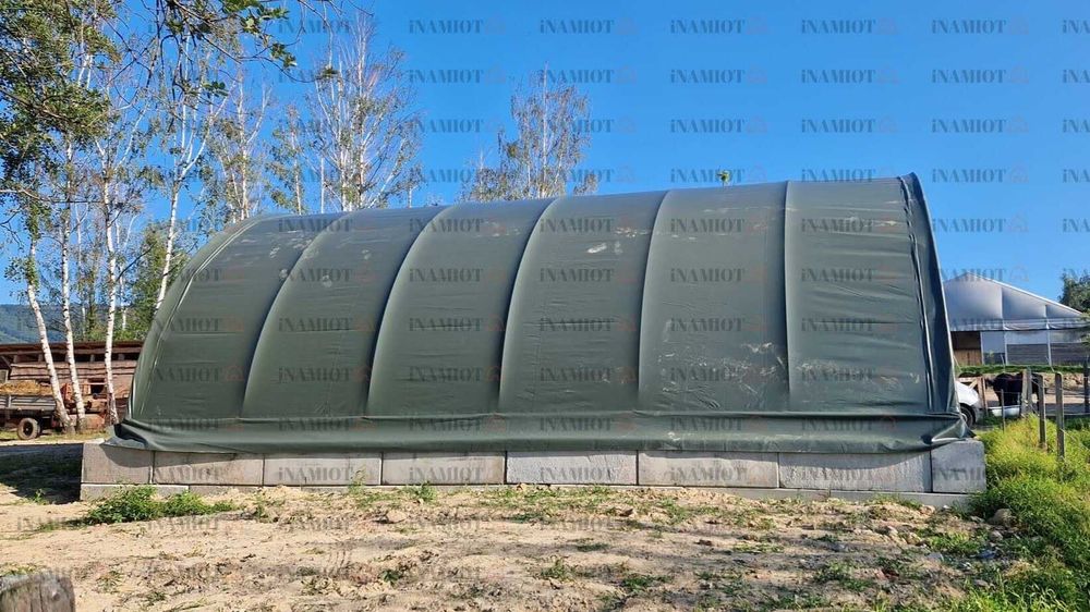 Hala namiotowa 9x18 magazyn całoroczny na bele PVC 900g Rabat 5%!