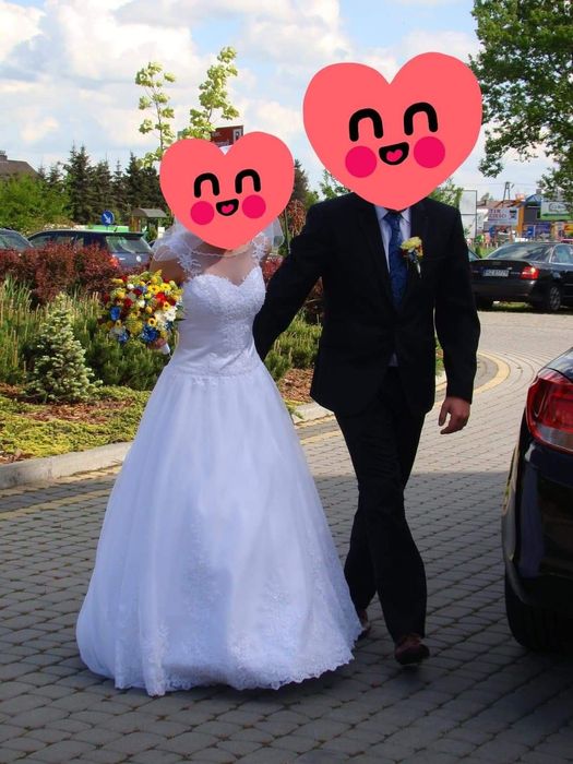 Piękna suknia ślubna