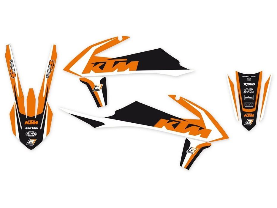kit autocolantes blackbird dream 4 ktm exc / sx