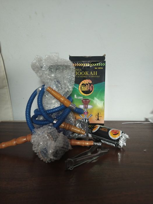 Shisha de vidro azul