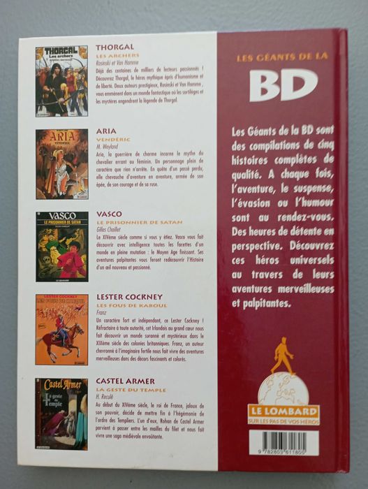 Les géants de la BD #1 - 5 Álbuns de BD completos
