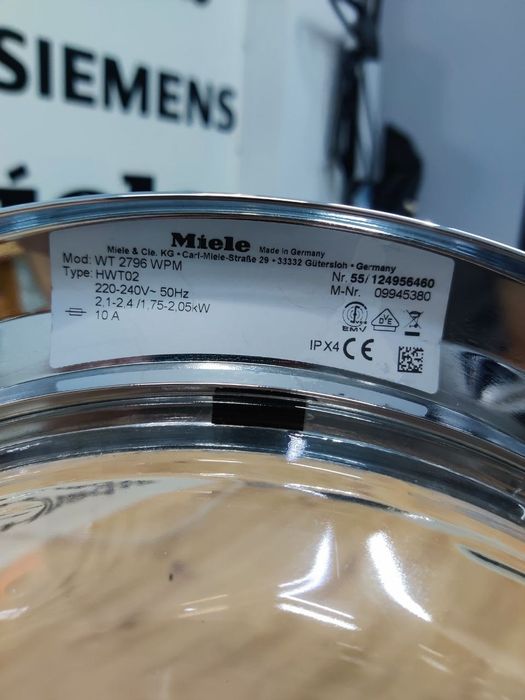 Прально-Сушильна машина Miele™WT2796. Супер стан! Germany! Пралка 2в1! Українське Меню!