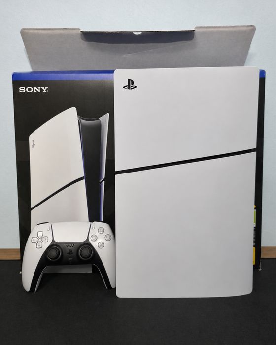 PS5 Slim Digital 1TB + pad DualSense Hall | Pudełko | BDB stan