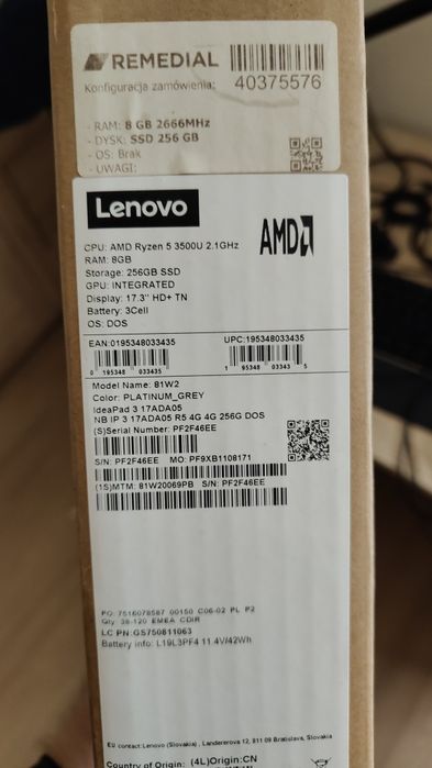 Laptop Lenovo 17