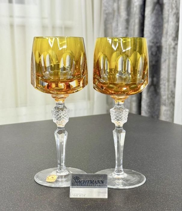 Хрустальные фужеры для вина Nachtmann серия Antika GDR Германия