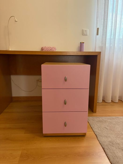 Conjunto de Mobília de Quarto Infantil/Juvenil – Completo e Funcional