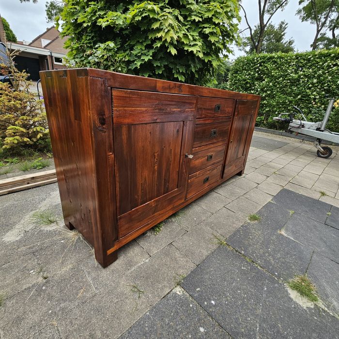 Drewniana komoda kolonialna 180x85,5x44,5