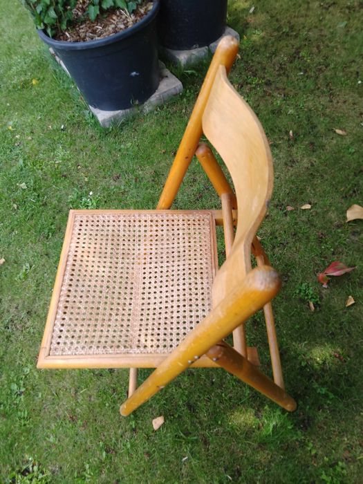 stare ogrodowe krzesło-fotel składany