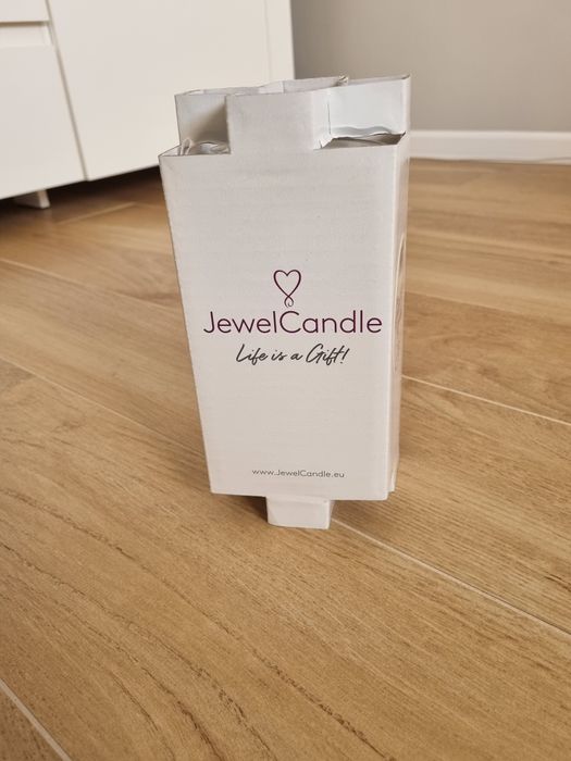 Świeca JawelCandel vanilia 400g z kolczykami 925