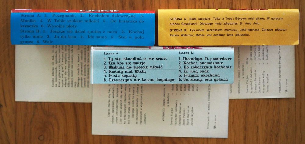 Melodie znane i lubiane, 9 kaset