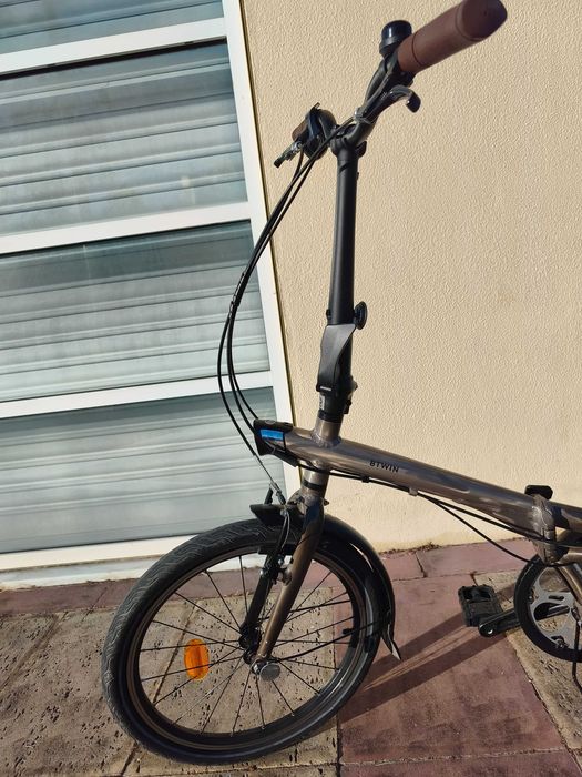 Bicicleta Dobrável Btwin Fold 560 (2023) c/ Porta-Bagagem - Muito Bom Estado
