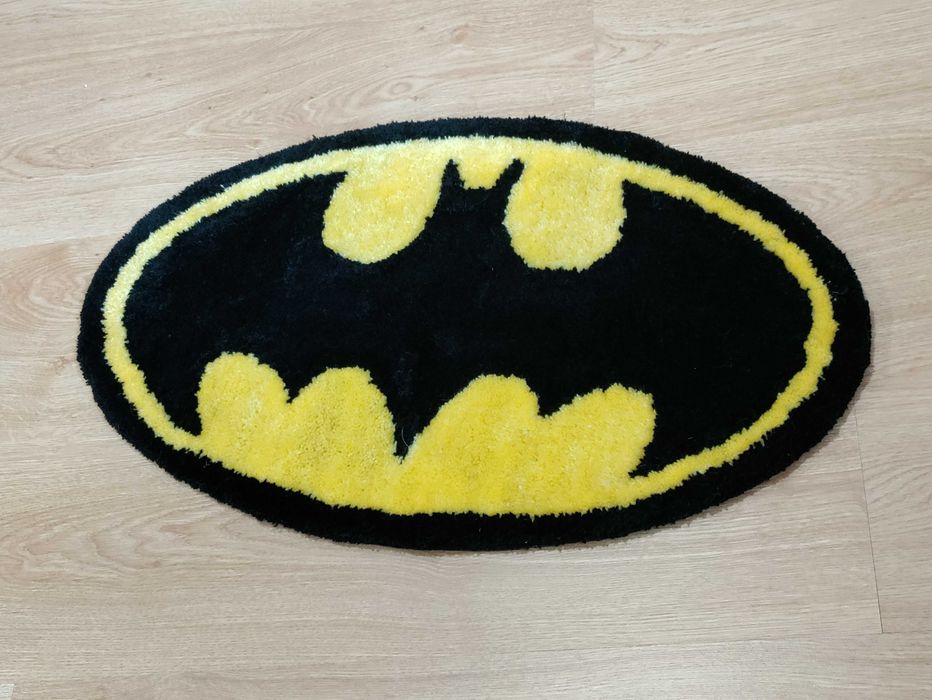 Tapete feito à mão em Lã acrilica Batman