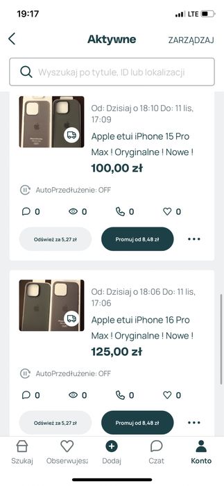 Etui Apple iPhone 15 Pro Max -18 Pro Max ! Nowe!