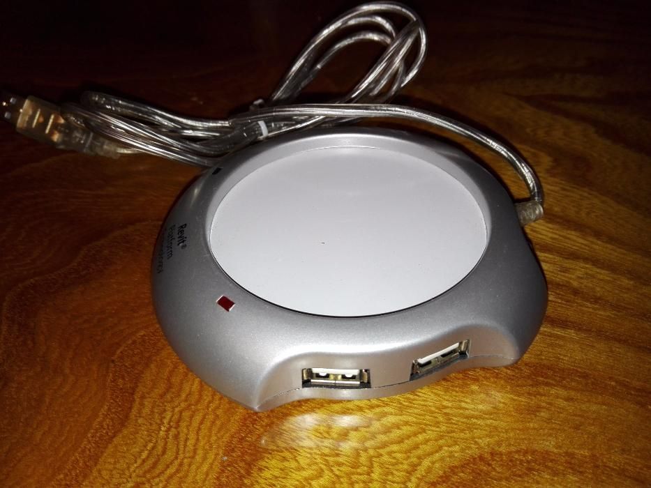 Rozgałęziacz - hub USB i podgrzewacz biurkowy np: do kawy