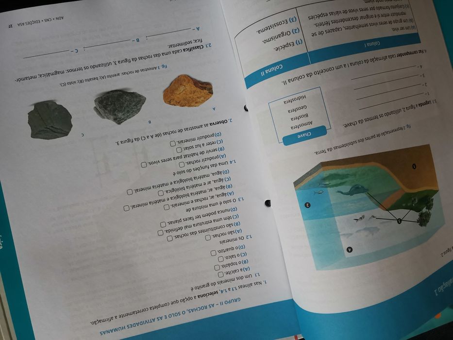 Dossier com testes, questões aula para apoio ao estudo ADN 5