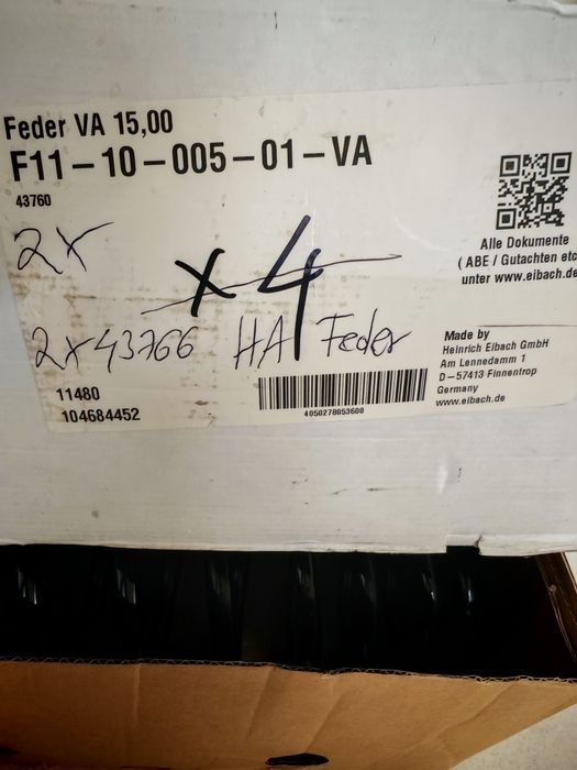 Molas eibach Alfa Romeo 159 sw 1.9 jtd