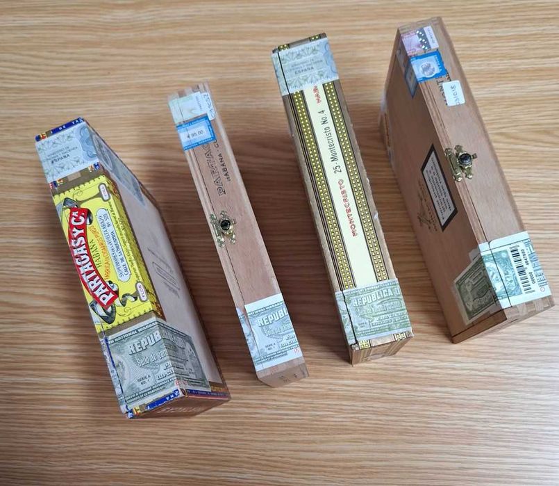 Lote de 4 Caixas de Charutos Vazias-Partagas e MonteCristo