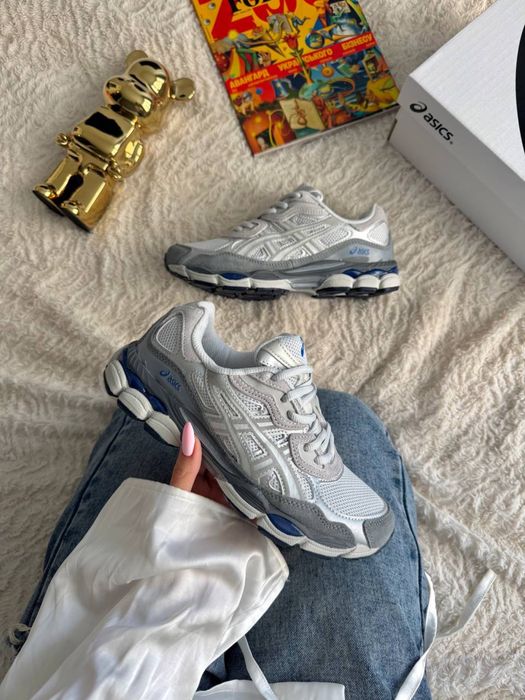 Кросівки Asics Gel-Nyc Gravel Grey•Асікс Гель-Нюк (білі,сірі),asics