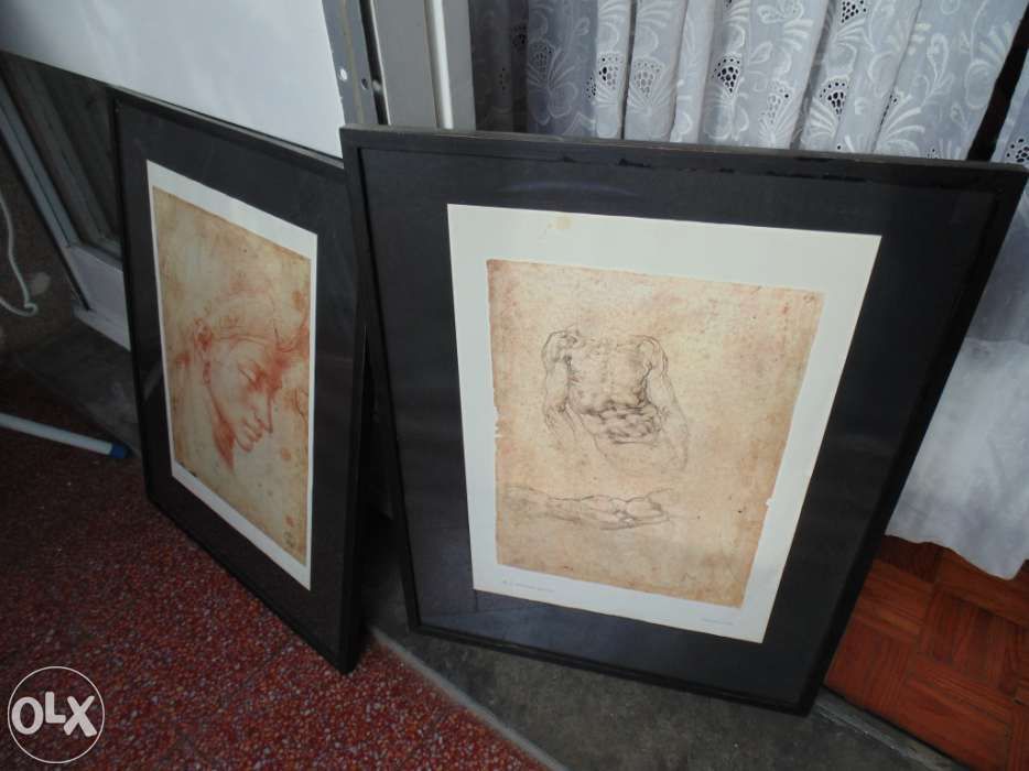 2 Reproductions of Michelangelo Paintings