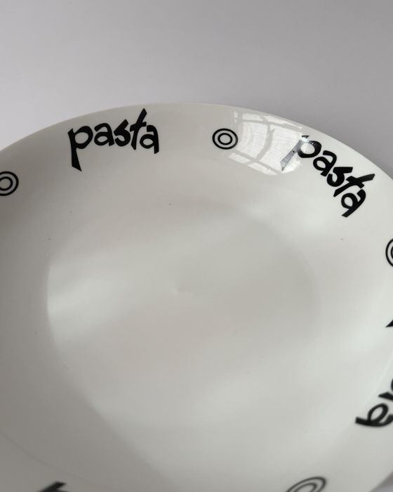 ceramiczna misa do makaronu z napisem „pasta"