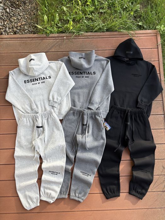 Dres Essentials (Tracksuit) (Black - Grey)