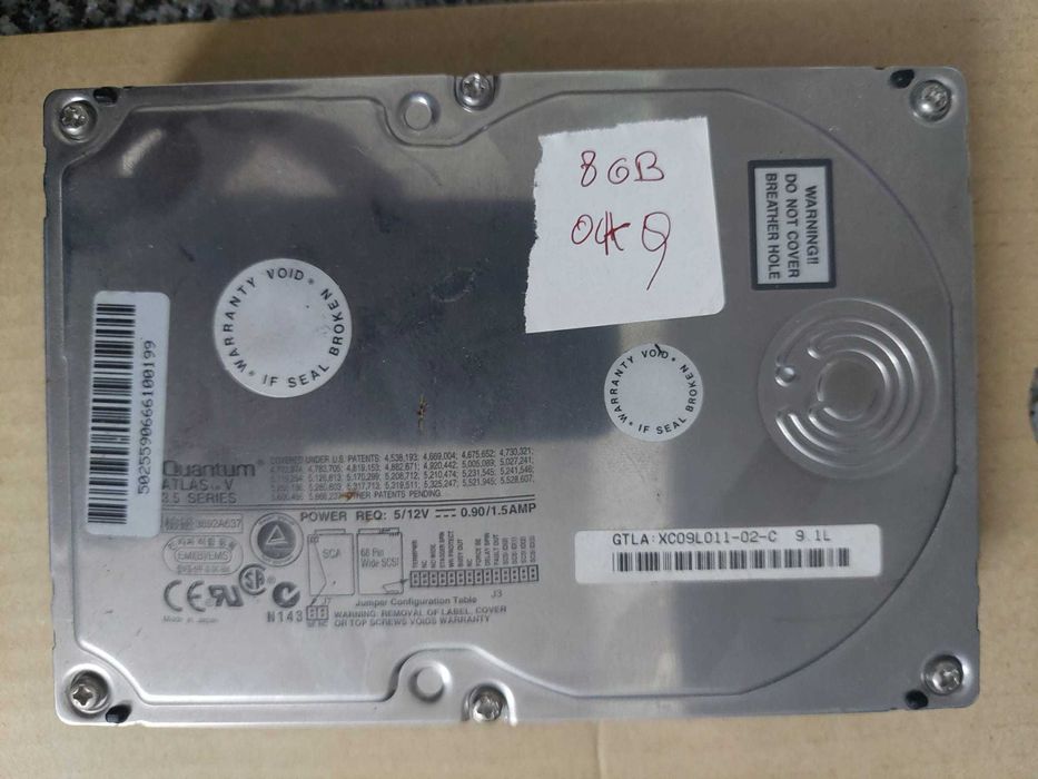 Discos HP/Compaq/IBM/Quantum 4.55GB, 9.1GB, 8GB, 36GB